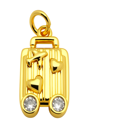 gold pendant charm