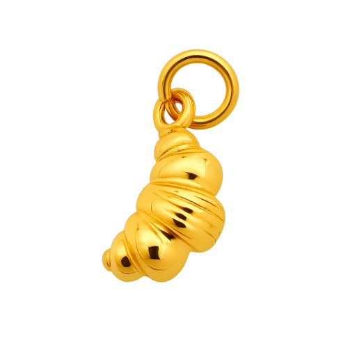 golden charm pendant