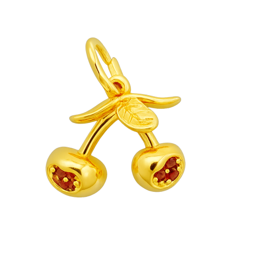 20251128 1317 golden cherry pendant remix 01kb6556daet791b7x77e2xq38