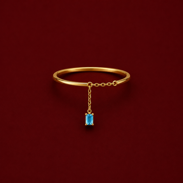 march birthstone ring
